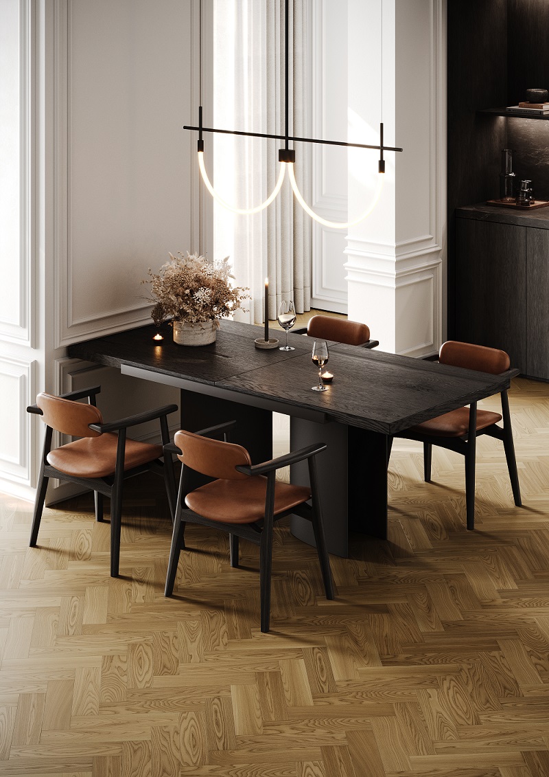 Кварцевый паркет Quartz Parquet Штучный паркет Вяз Кенигсберг 44-400-62 5/0,6 мм